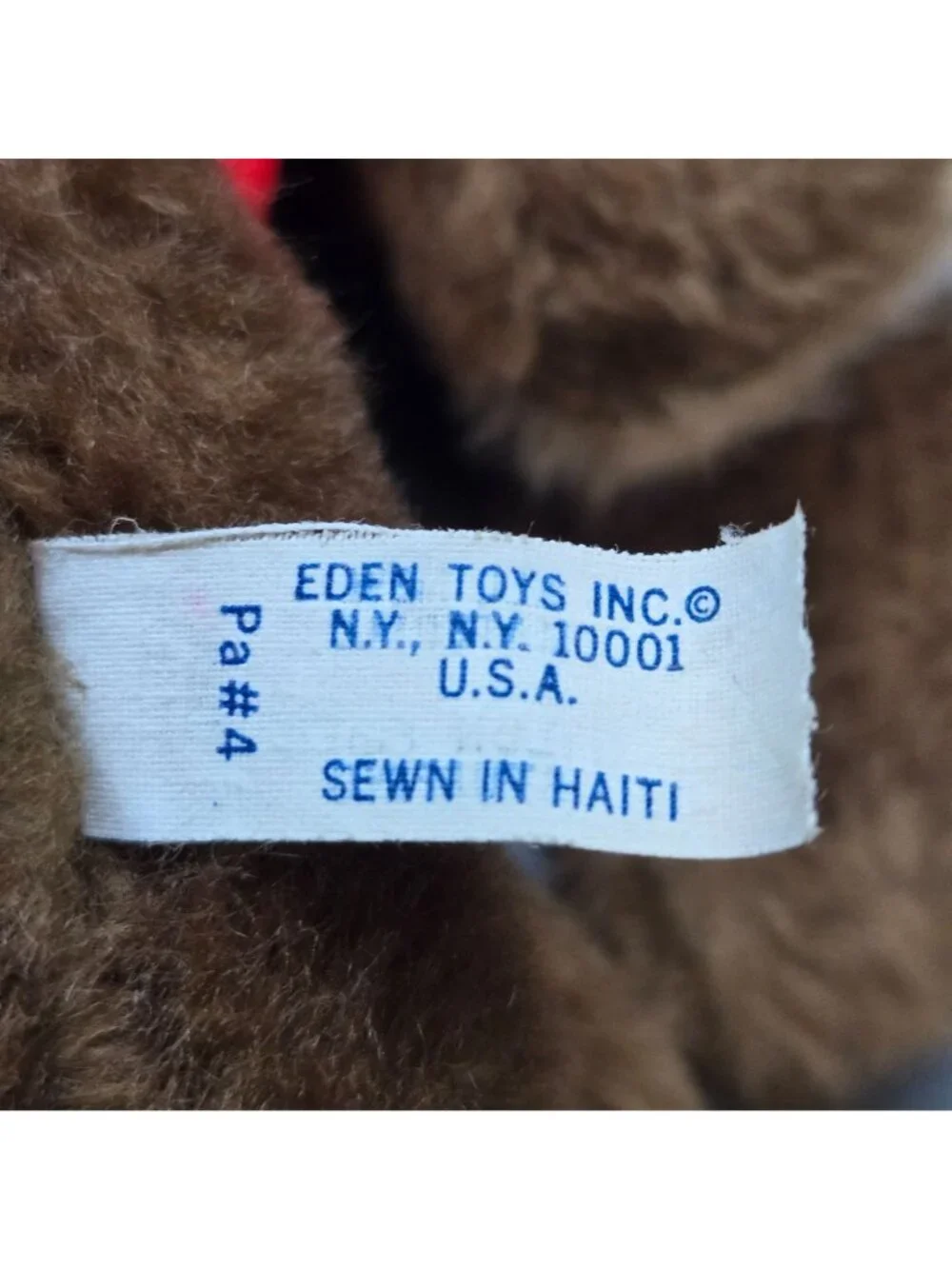 Vintage 1977 Eden Zephir the Monkey Babar Plush Stuffed Animal Toy 18